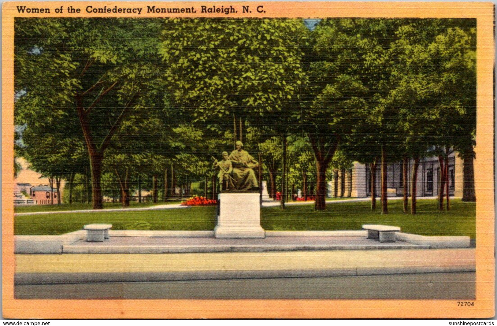 North Carolina Raleigh Women Of The Confederacy Monument - Raleigh