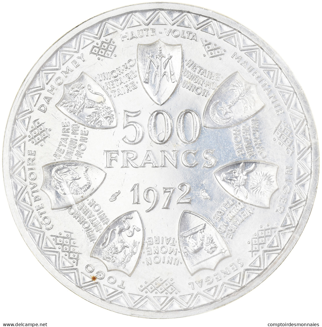 Monnaie, Communauté économique Des États De L'Afrique De L'Ouest, 500 Francs - Elfenbeinküste