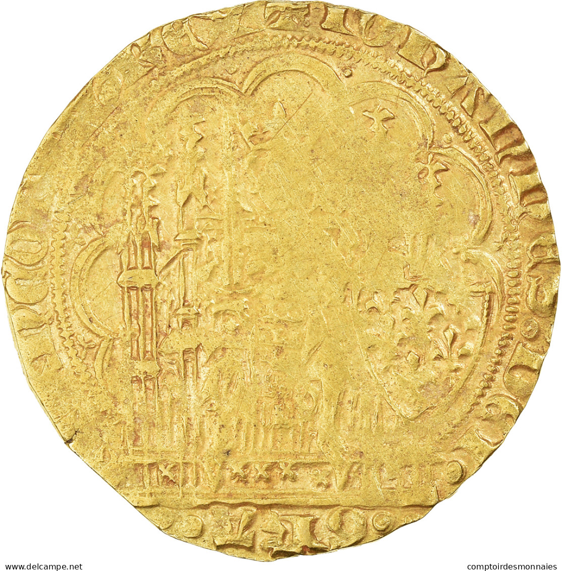 Monnaie, France, Jean II Le Bon, Ecu D'or à La Chaise, Ecu D'or, TB+, Or - 1350-1364 Jan II Van Frankrijk (De Goede)