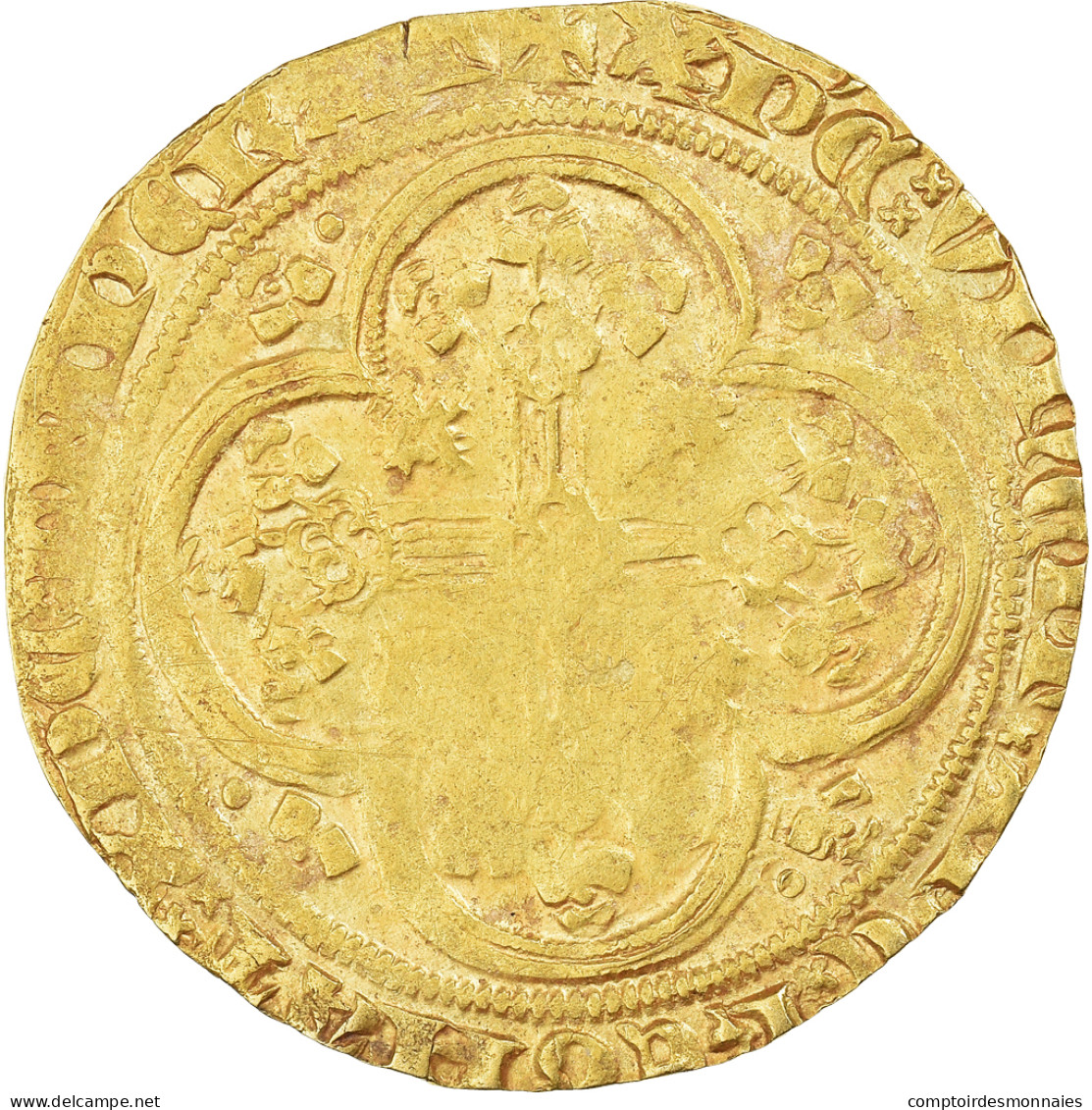 Monnaie, France, Jean II Le Bon, Ecu D'or à La Chaise, Ecu D'or, TB+, Or - 1350-1364 Jan II Van Frankrijk (De Goede)