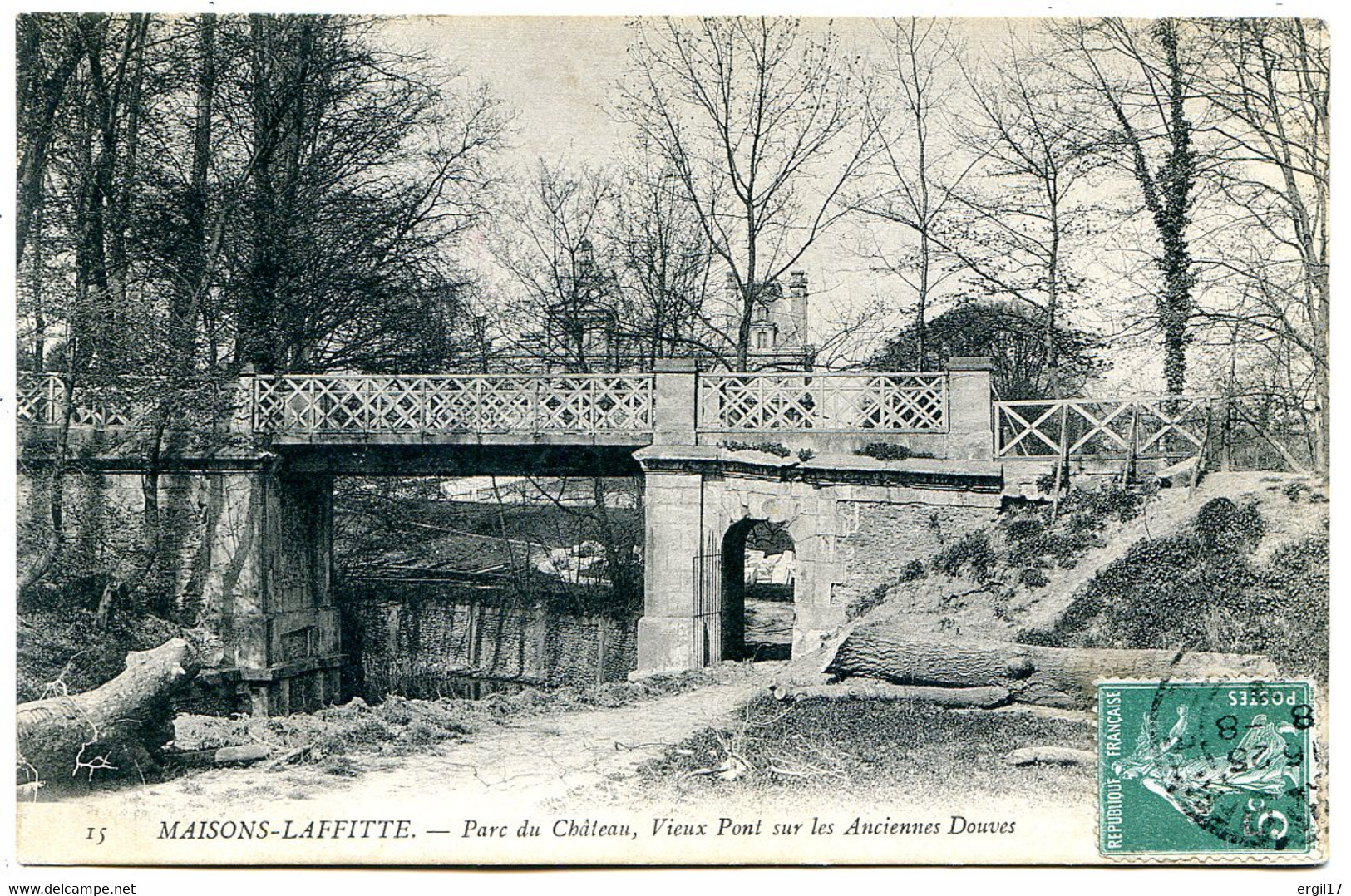 78600 MAISONS-LAFFITTE - Parc Du Château, Vieux Pont Sur Les Anciennes Douves - Maisons-Laffitte