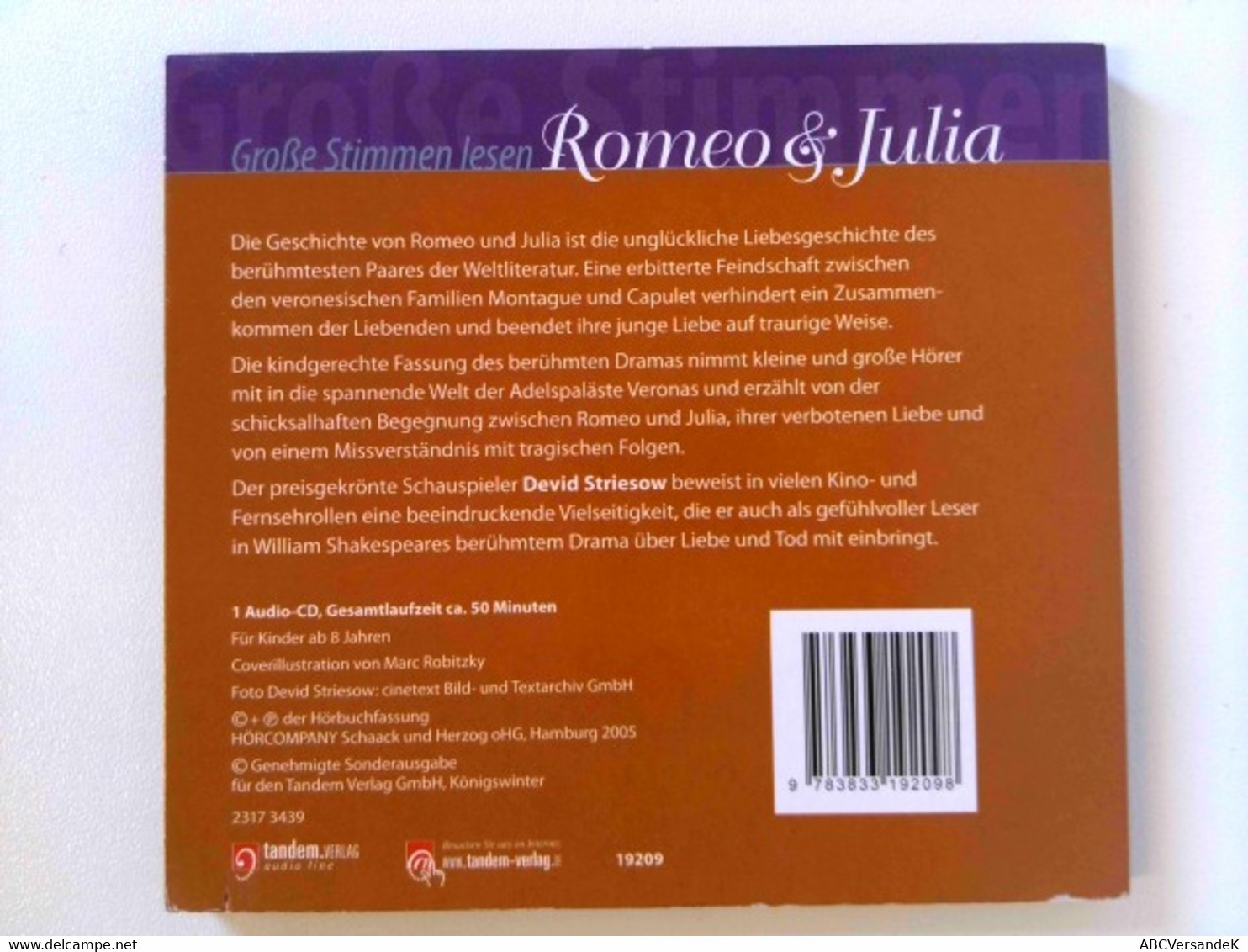 Romeo & Julia - Weltliteratur Für Kinder - CDs