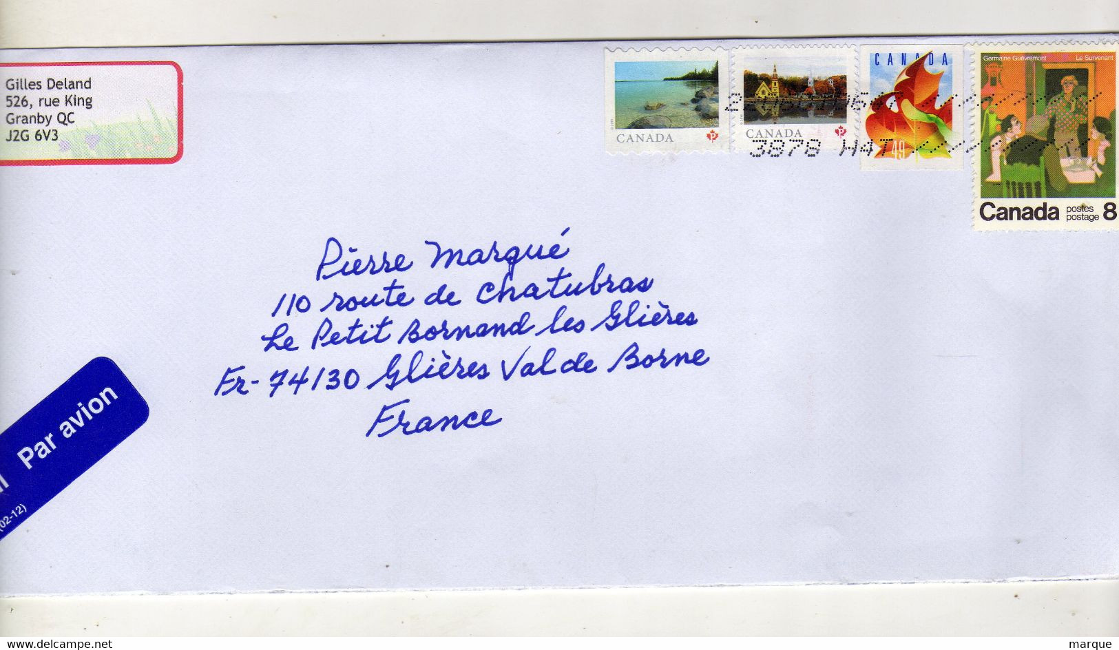 Enveloppe CANADA Oblitération 3878 H4T - Storia Postale