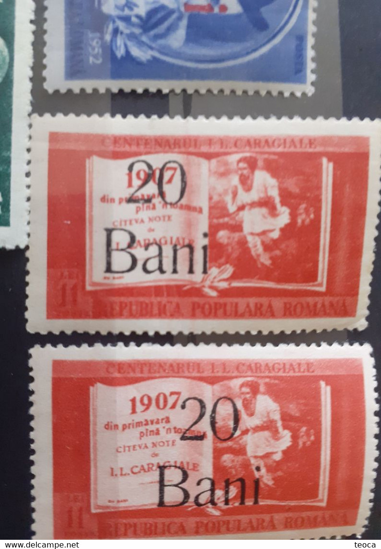 Errors Romania 1952 # Mi 1295-1997  Printed WITH Misplaced Surcharge Overprint Unused - Variedades Y Curiosidades
