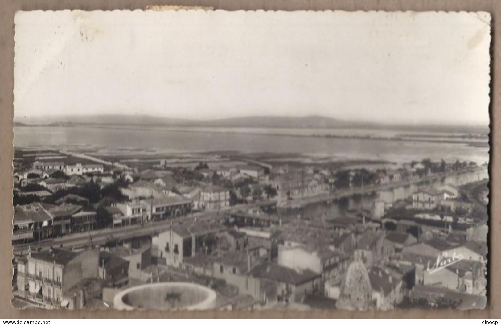 CPSM 34 - PALAVAS - La Route De Montpellier - Vue Générale - TB PLAN CENTRE VILLAGE CANAL Détails Maisons 1948 - Palavas Les Flots