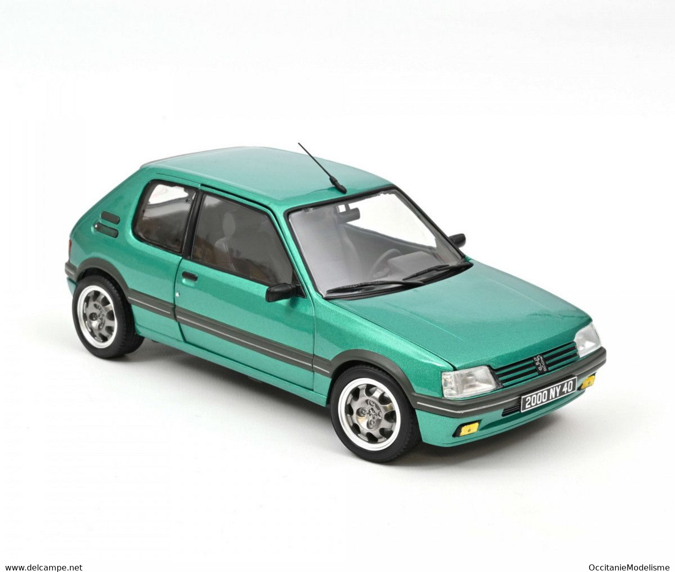 Norev - PEUGEOT 205 GTI Griffe 1990 Vert Métallisé Réf. 184850 Neuf NBO 1/18 - Norev