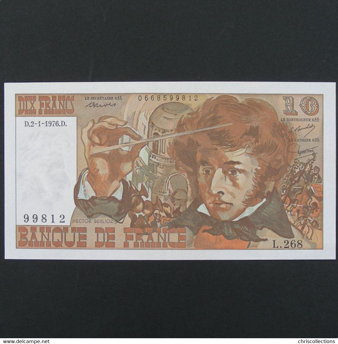 10 Francs Berlioz 2.1.1976 , SUP - 10 F 1972-1978 ''Berlioz''