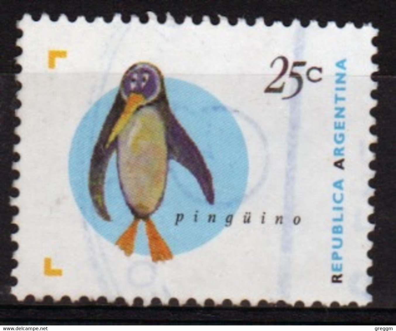 Argentina 1995 Single 25c Stamp From The Bird Definitive Set In Fine Used - Oblitérés