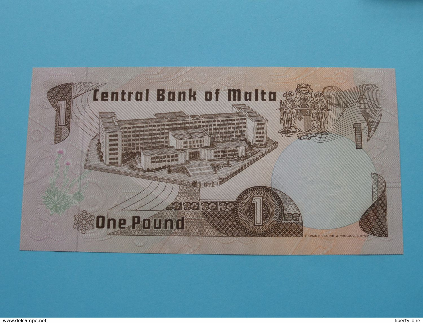 1 One Pound / Lira - 1967 ( A-13 432270 ) Bank Centrali Ta' Malta ( For Grade, Please See Photo ) UNC ! - Malta