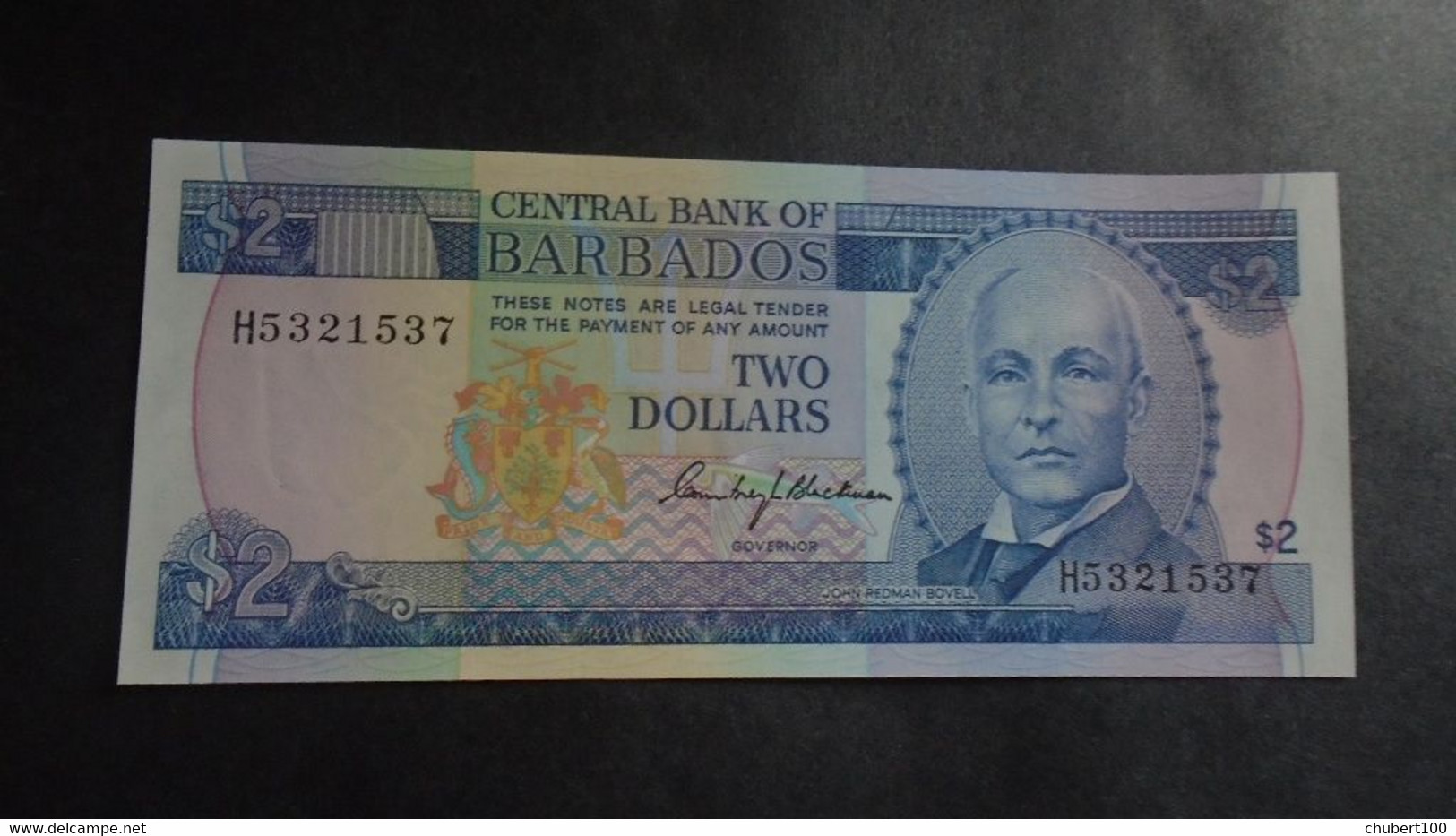 BARBADOS, P 30 + 54b , 2 Dollars  , ND 1973 + 1999 , UNC  , 2 Notes - Barbados