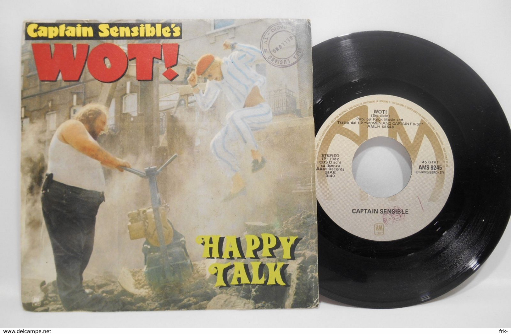 Captain Sensibles Whot Happy Talk - 45 T - Maxi-Single