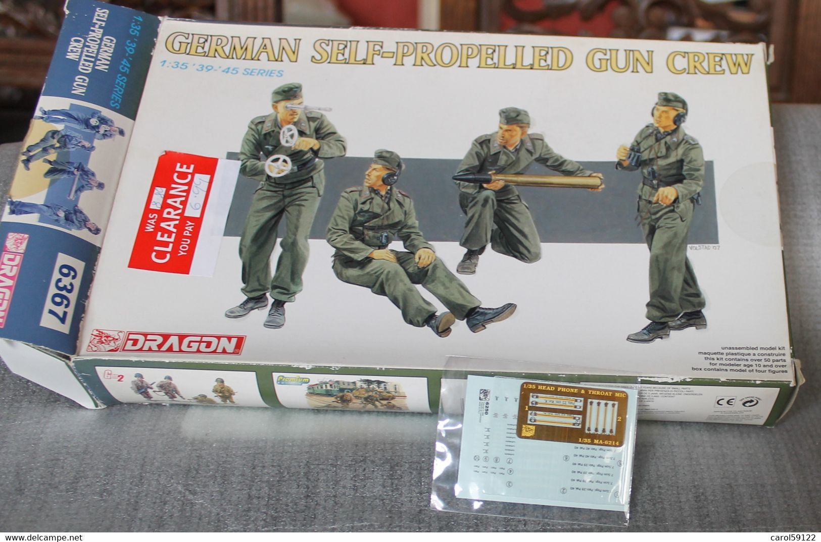 DRAGON 1/35 GERMAN SELF-PROPELLED GUN CREW