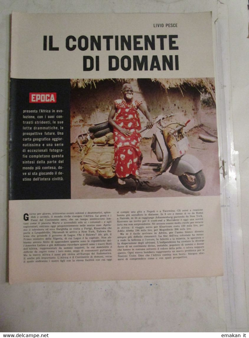 # INSERTO EPOCA  / AFRICA IL CONTINENTE DI DOMANI - Premières éditions