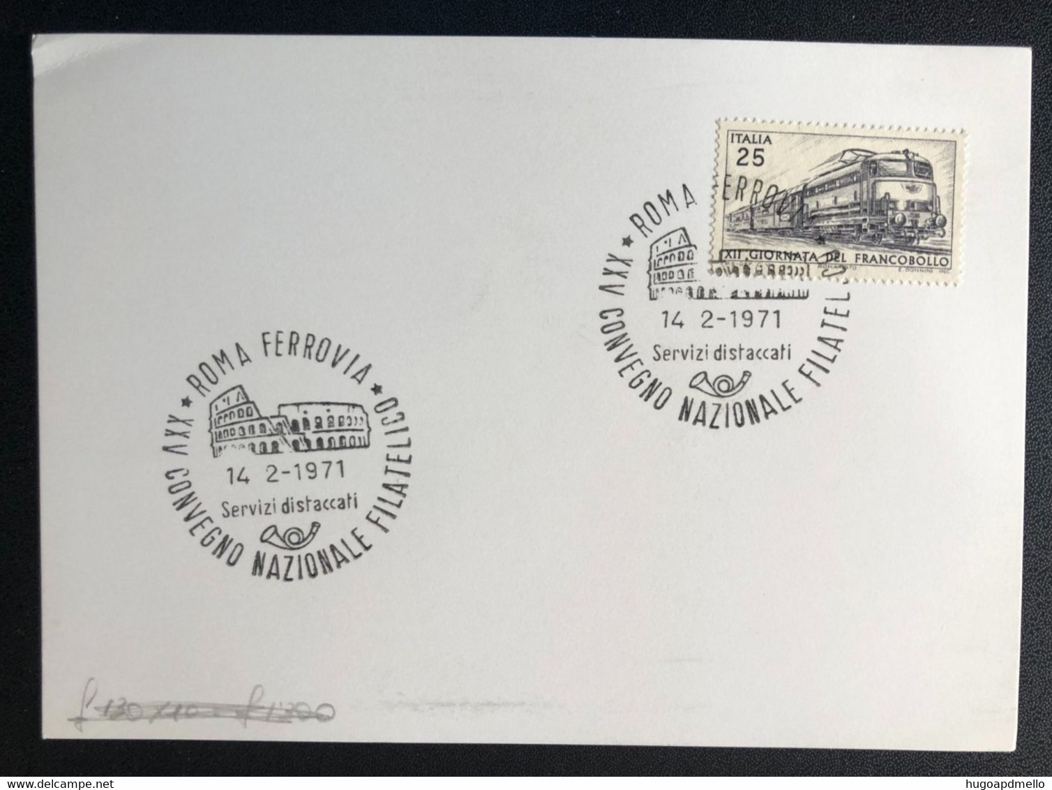 ITALY,  « ROMA », « XXV Convegno Nazionale Filatelico »,« Special Commemorative Postmark », 1971 - Lotti E Collezioni