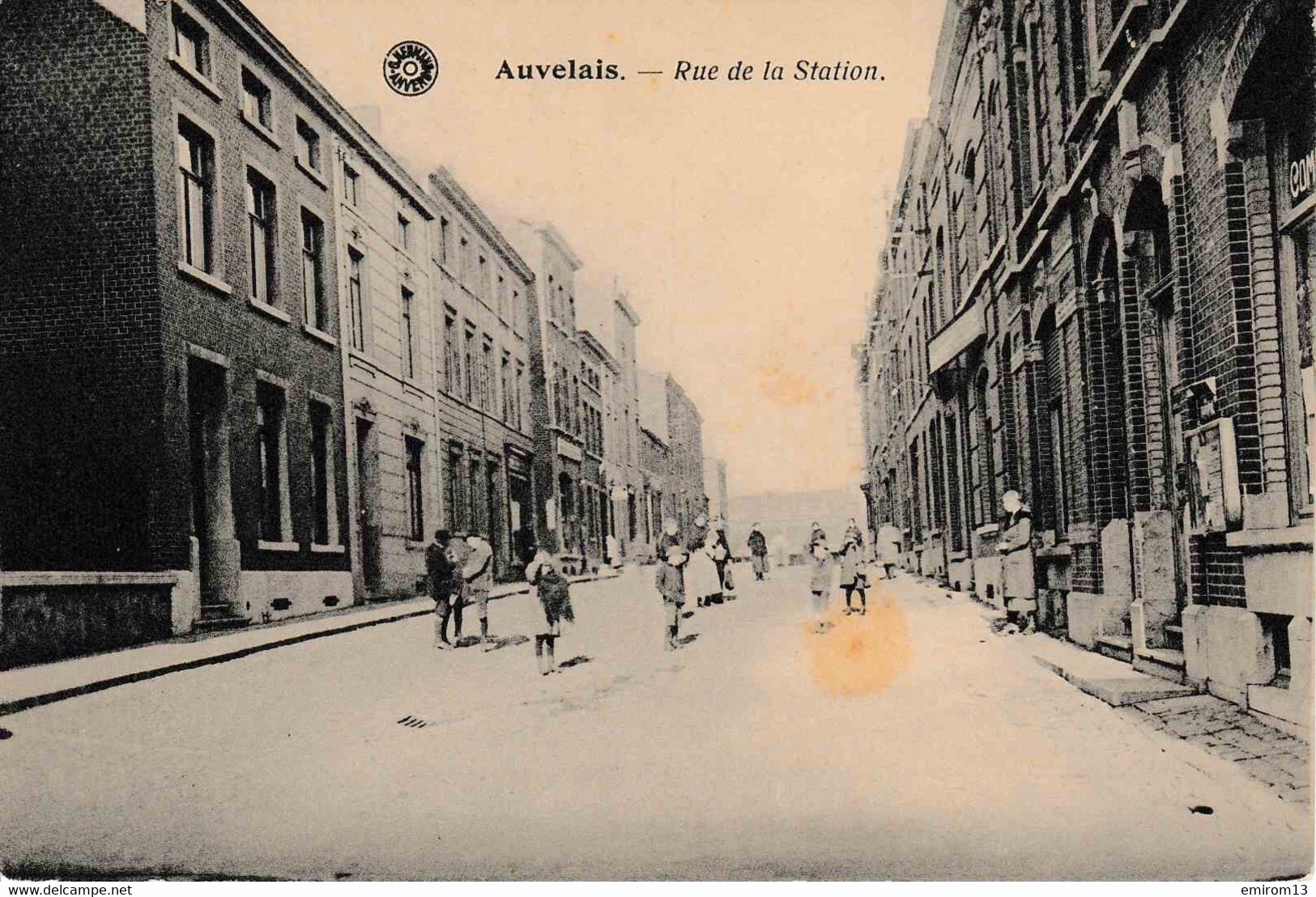 Auvelais Rue De La Station Animation D’enfants G. Hermans Anvers - Sambreville