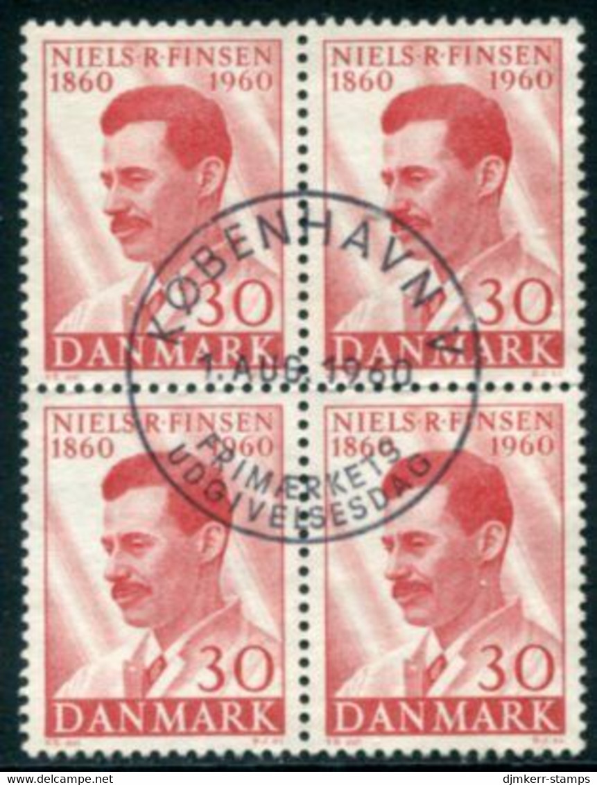 DENMARK 1960 Finsen Birth Centenary Block Of 4 Used   Michel 384 - Oblitérés