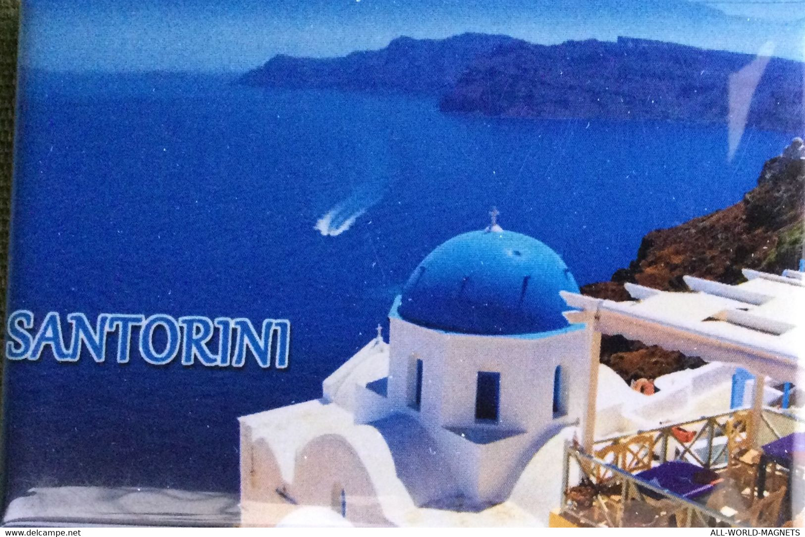 Aegean Sea Santorini Island Fridge Magnet Souvenir, Greece - Magnets