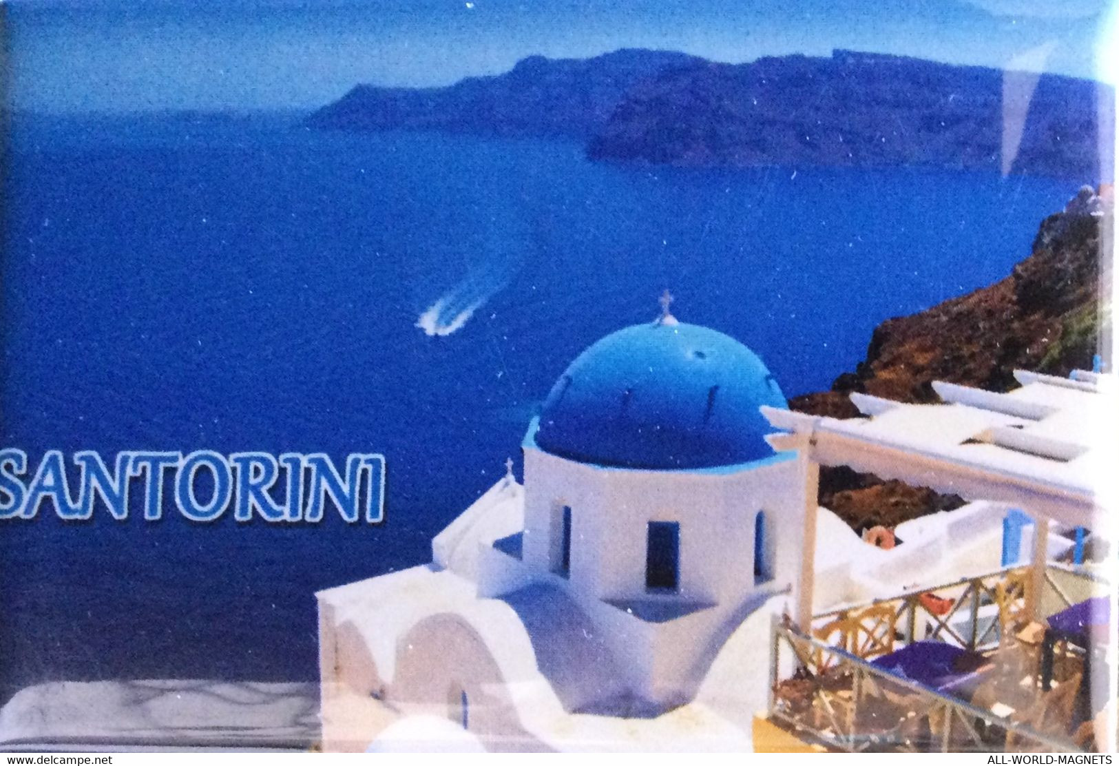 Aegean Sea Santorini Island Fridge Magnet Souvenir, Greece - Magnets