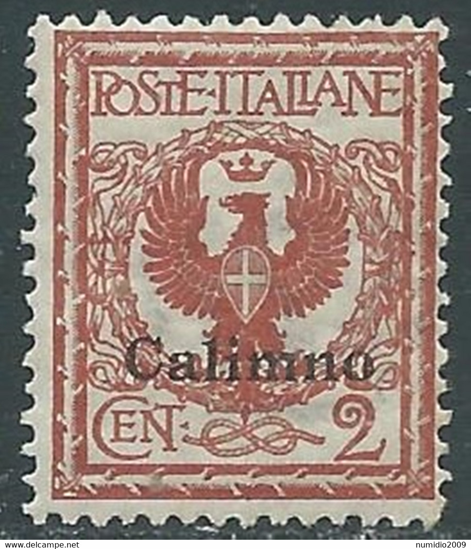 1912 EGEO CALINO AQUILA 2 CENT MNH ** - RF40-6 - Egée (Calino)