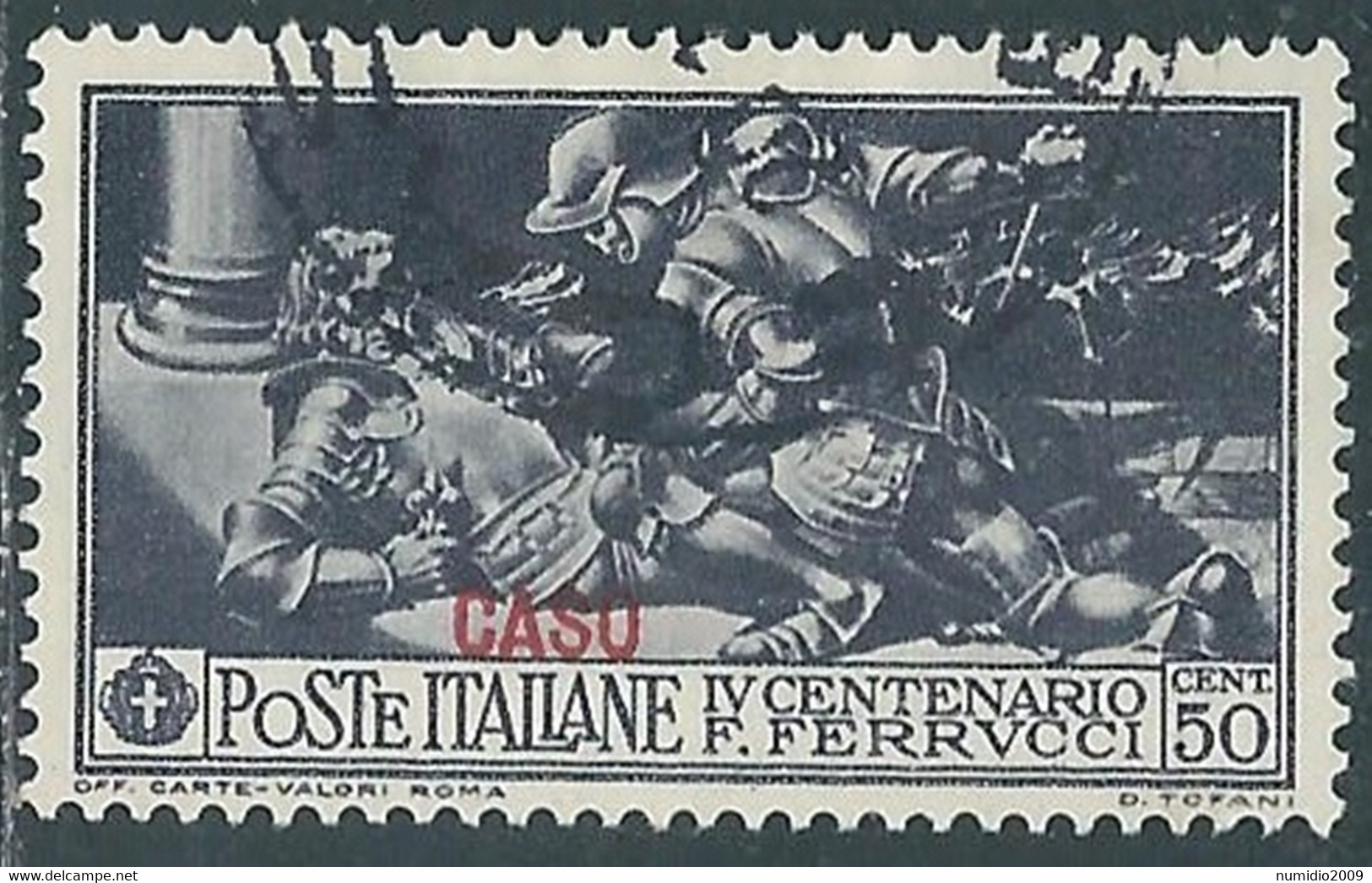 1930 EGEO CASO USATO FERRUCCI 50 CENT - RF9-4 - Egée (Caso)