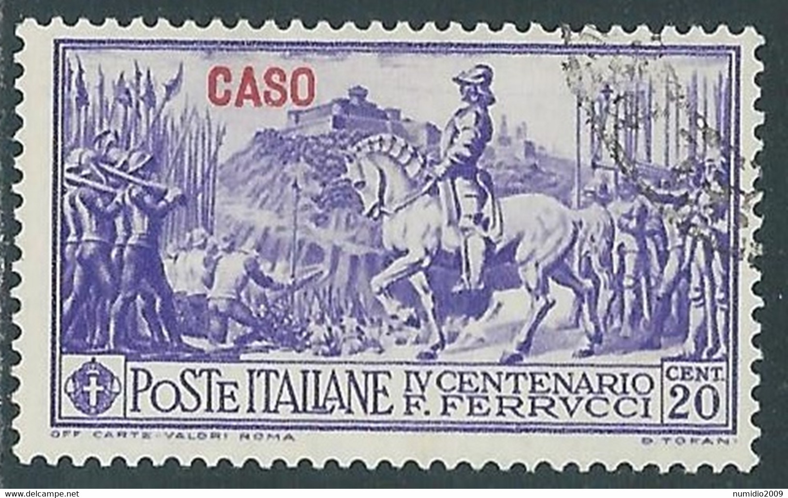 1930 EGEO CASO USATO FERRUCCI 20 CENT - RF9-4 - Egée (Caso)