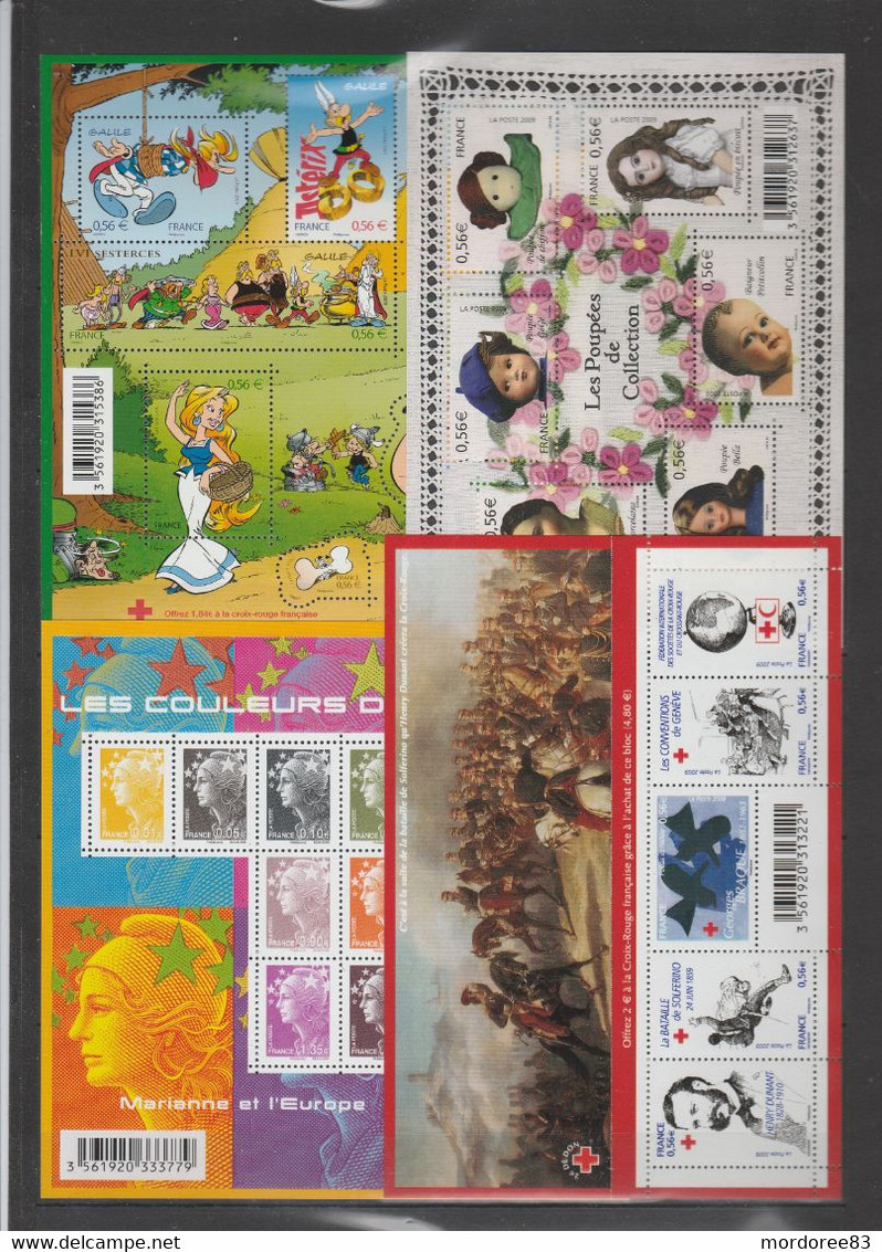 FRANCE 2009 ANNEE COMPLETE 107 TIMBRES NEUF** - YT 4324 A 4430 - COTE 261 EURO - 2000-2009