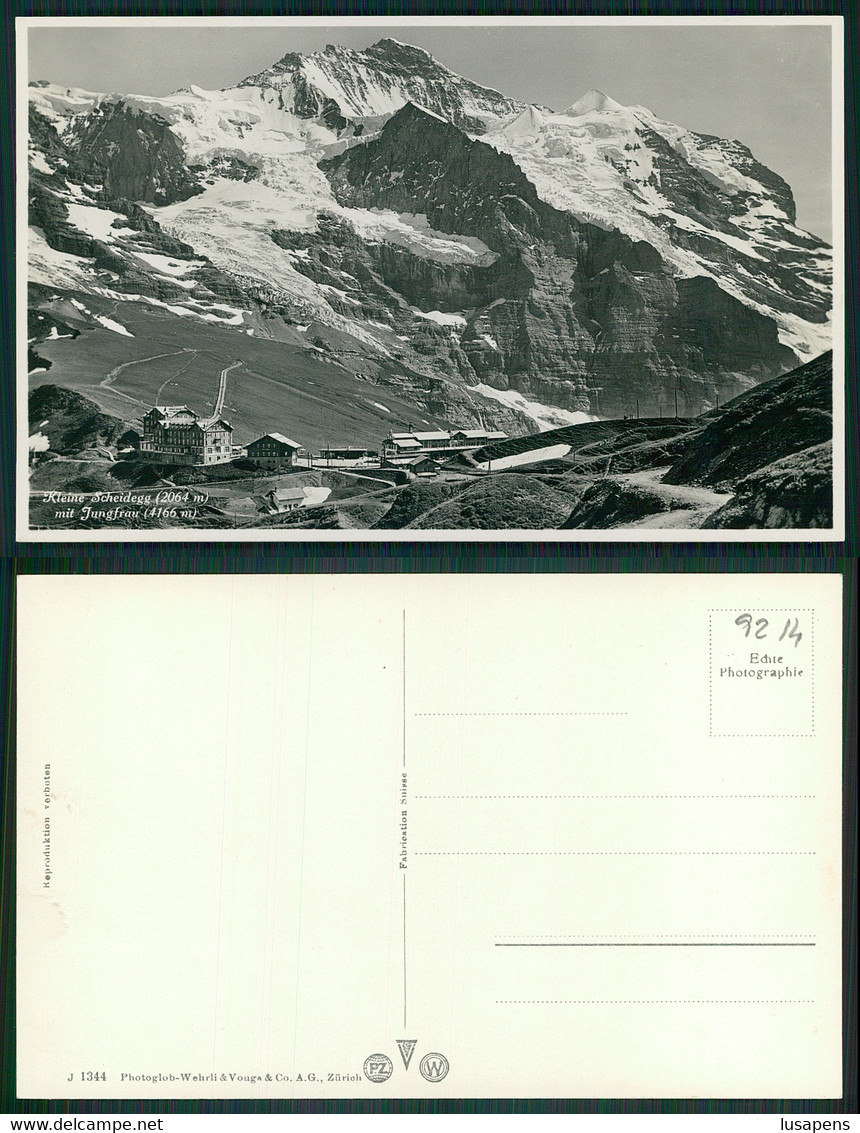 OF [ 9214  ] - SWITZERLAND - KLEINE SCHEIDEGG MIT JUNGFRAU - Egg