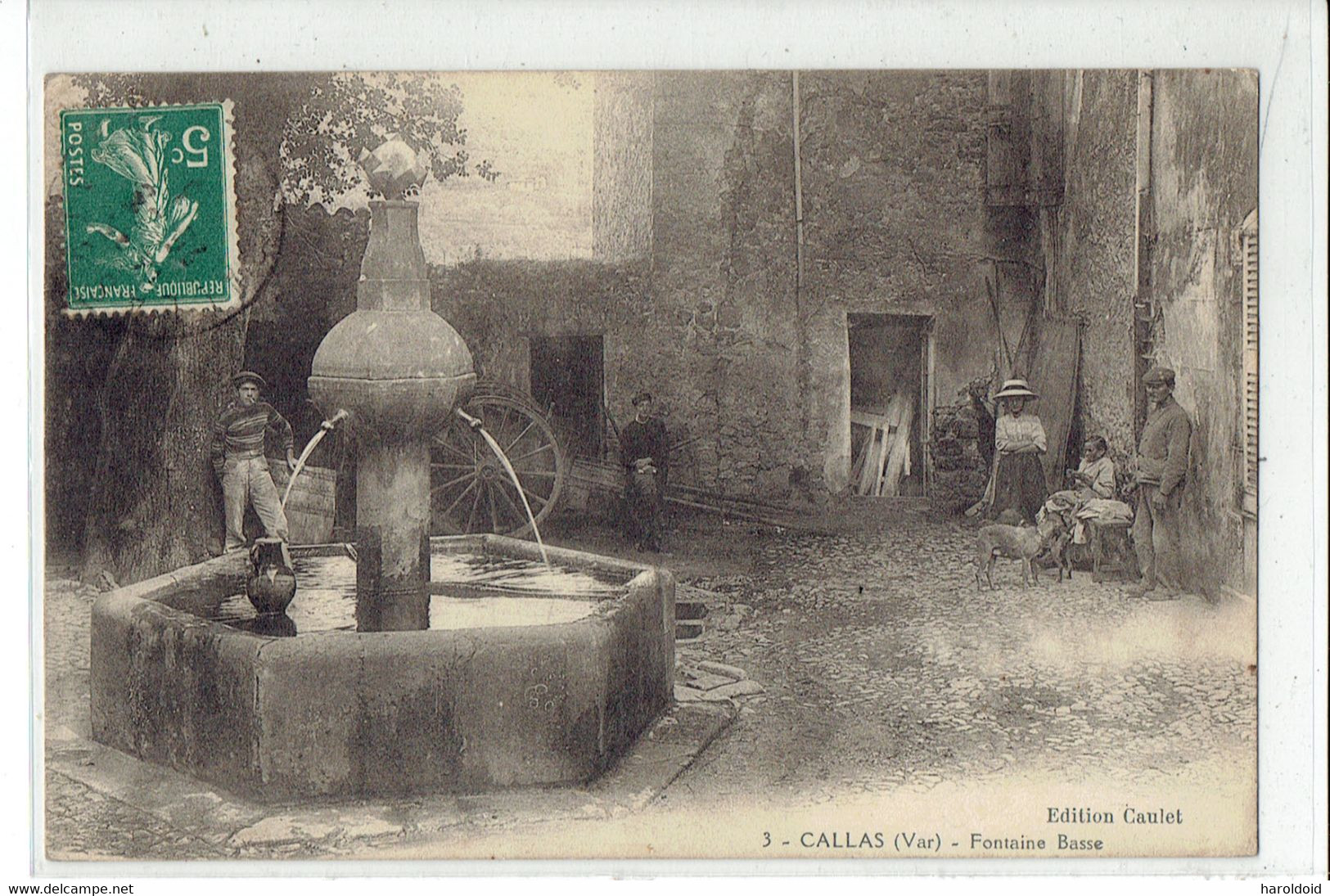 CPA 83 - CALLAS - 3. FONTAINE BASSE - Callas