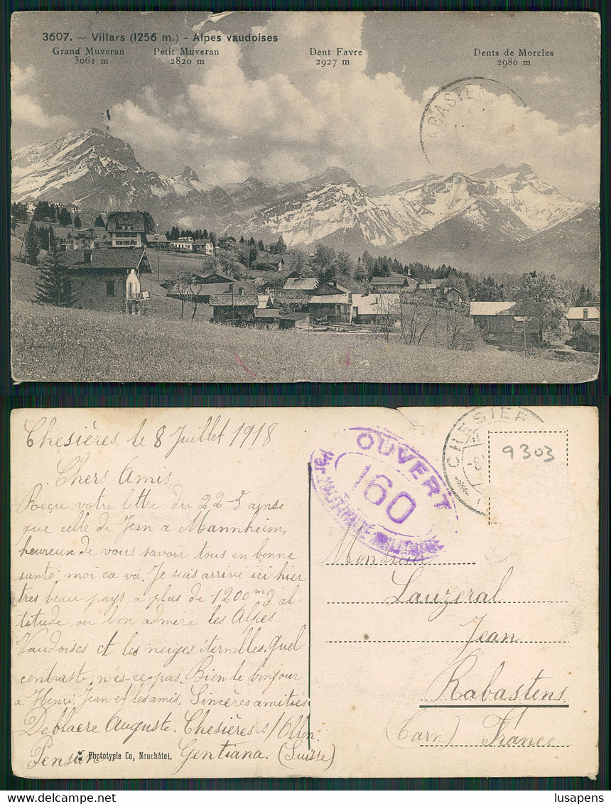 OF [ 9303 ] - SWITZERLAND - VILLARS, ALPES VAUDOISES - Villars-les-Moines