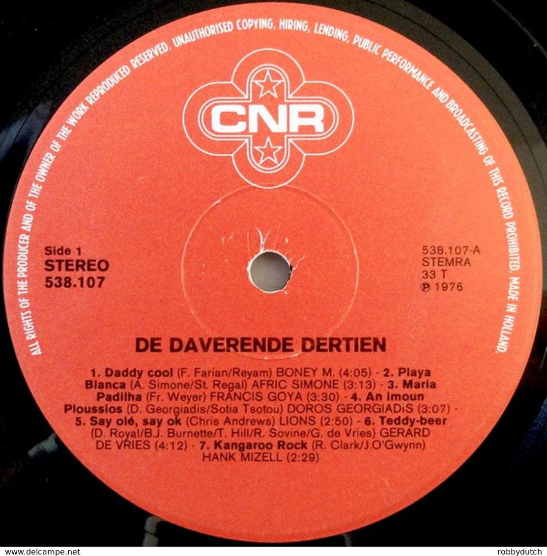 * LP * DE DAVERENDE DERTIEN - VARIOUS (Holland 1976) - Hit-Compilations