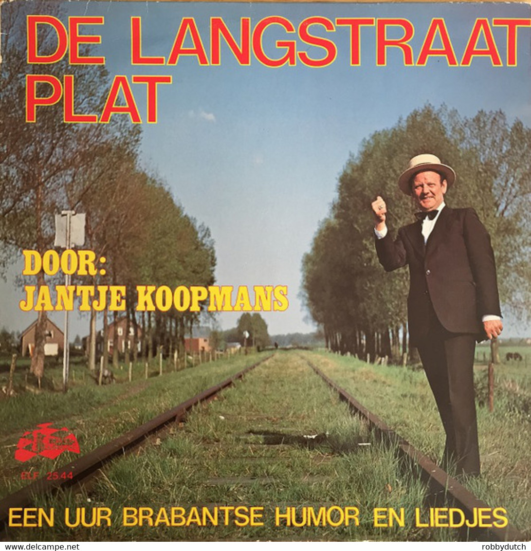 * LP *  JANTJE KOOPMANS - DE LANGSTRAAT PLAT (Brabantse Humor En Liedjes) (Holland 1979) - Sonstige - Niederländische Musik