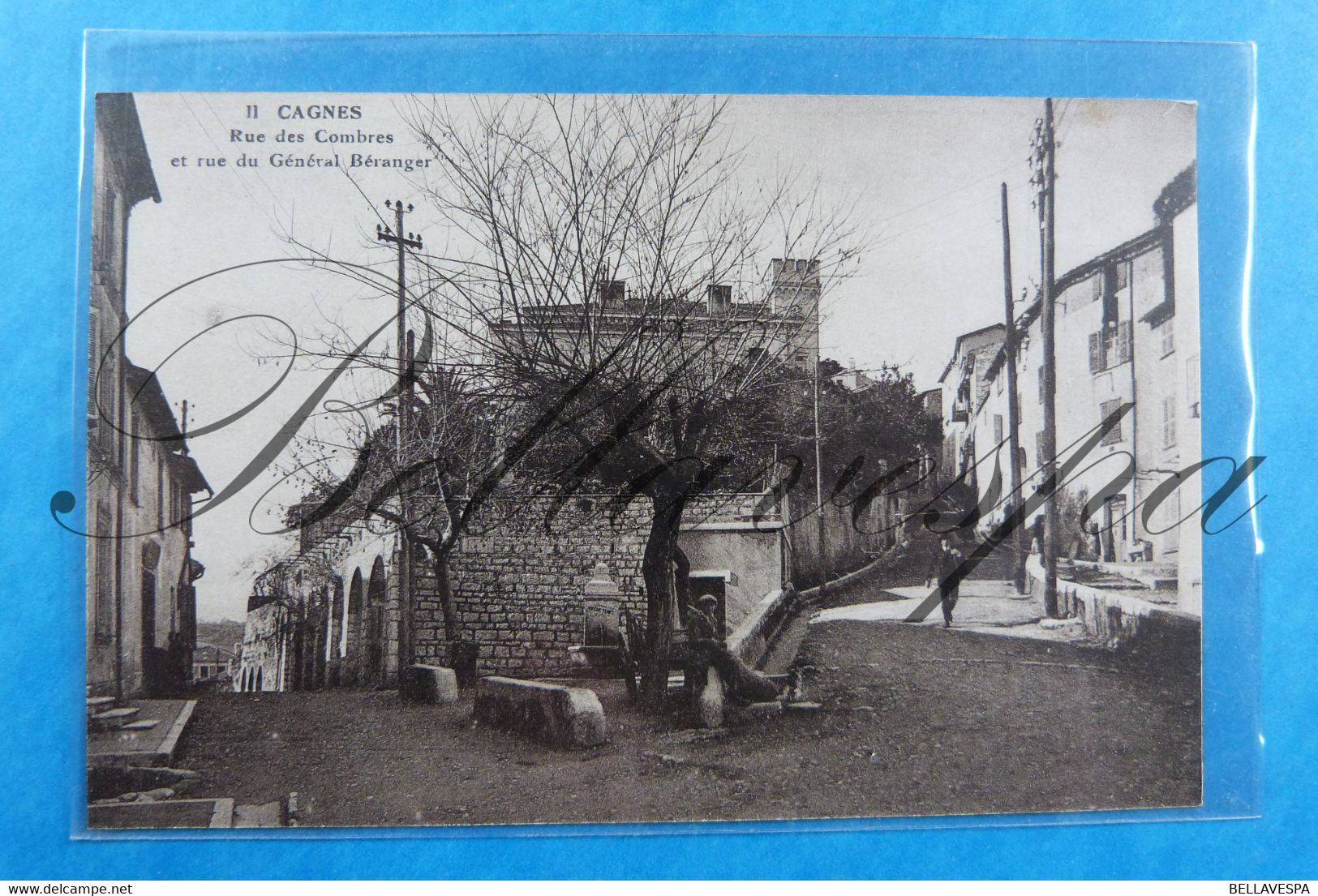 Cagnes Rue Des Combres. Et Rue Gen. Bétranger. édit Cie Alsac. - Cagnes-sur-Mer