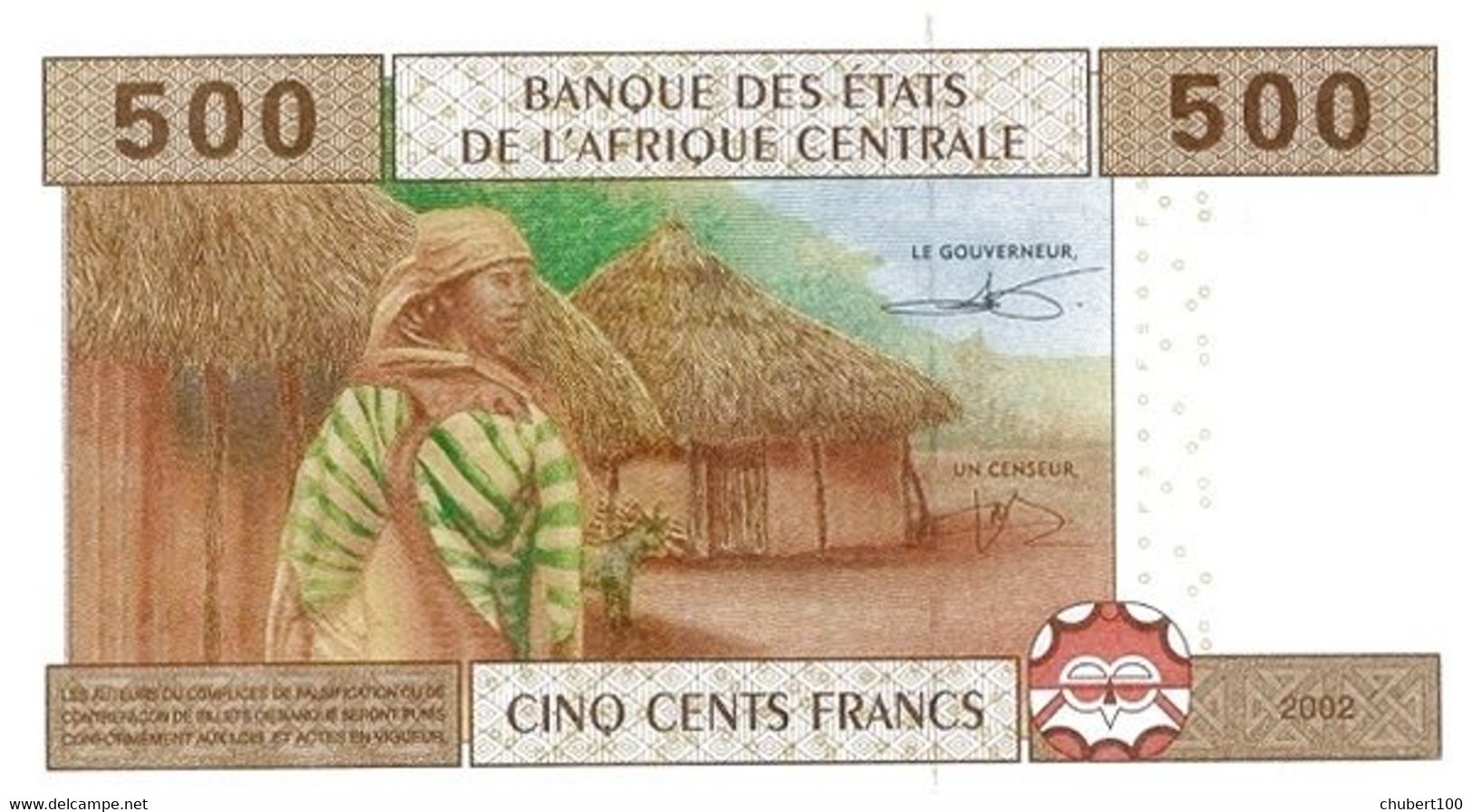 EQUATORIAL GUINEA ,  P  506Fc ,  500 Francs , 2002,  UNC , 3 Consecutive Notes - Zentralafrikanische Staaten