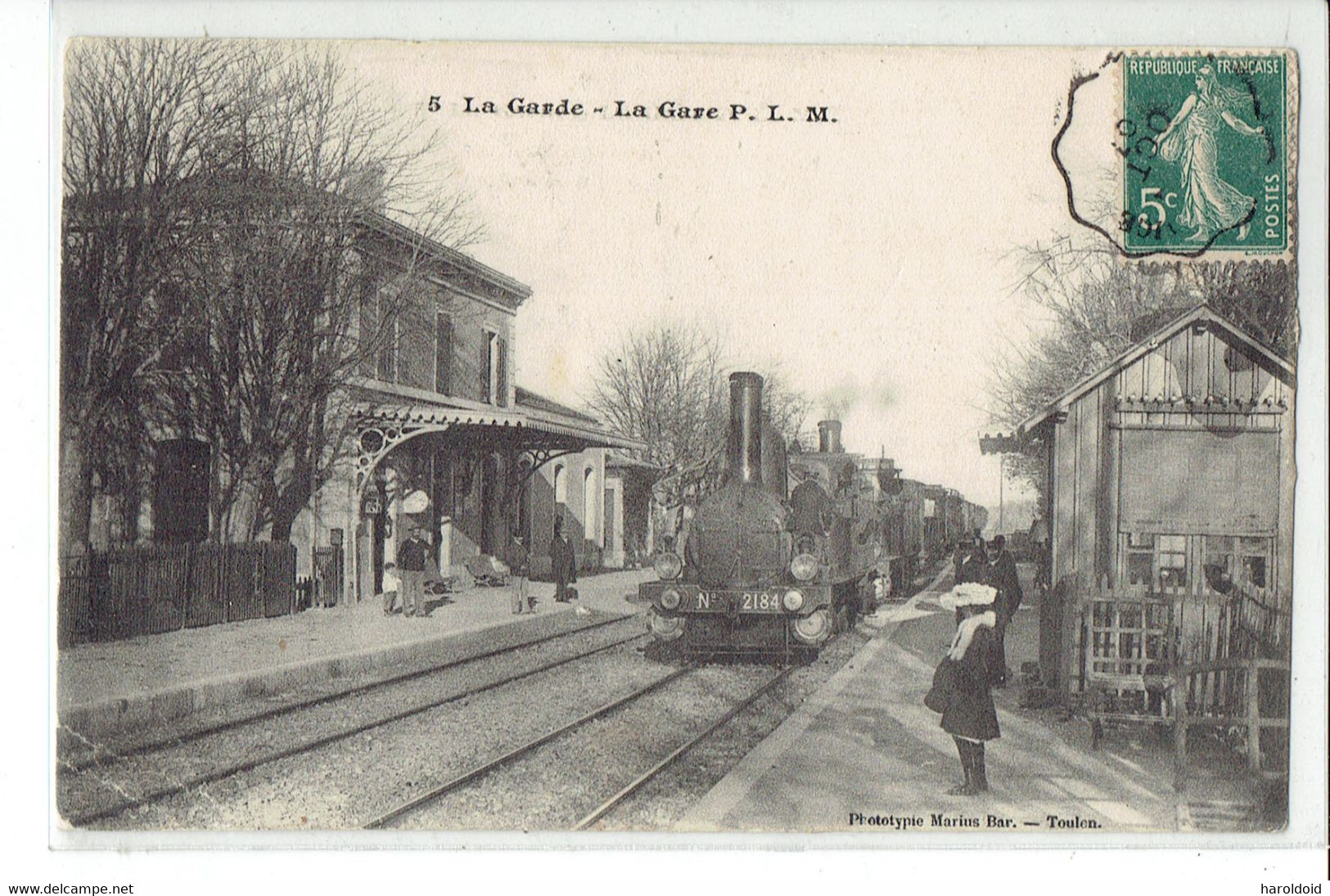 CPA 83 - LA GARDE - 5. LA GARE P.L.M. - PETIT DEFAUT - La Garde