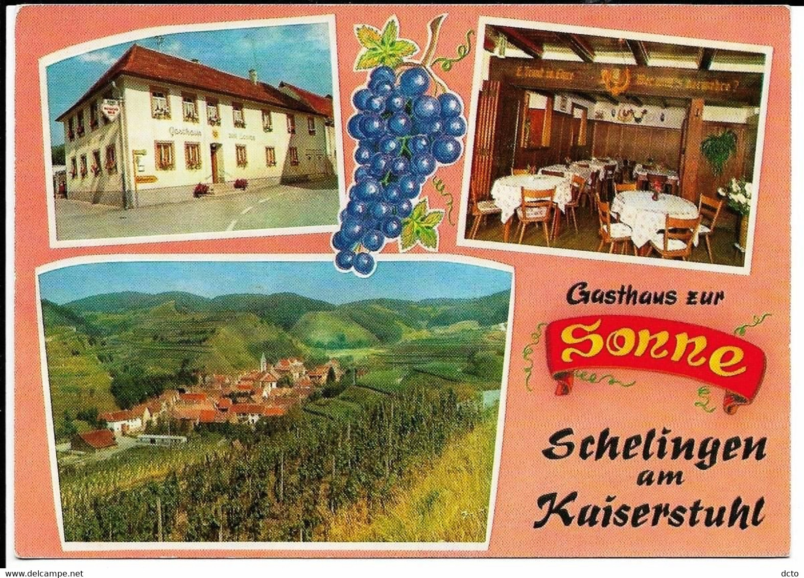 SCHELINGEN / Kaiserstuhl Gasthaus Zur Sonne Ed. Werner, Cpm - Schelklingen