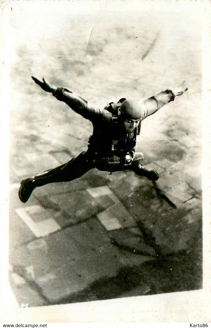 Parachutisme * Carte Photo Aviation * Saut Parachutiste - Parachutting