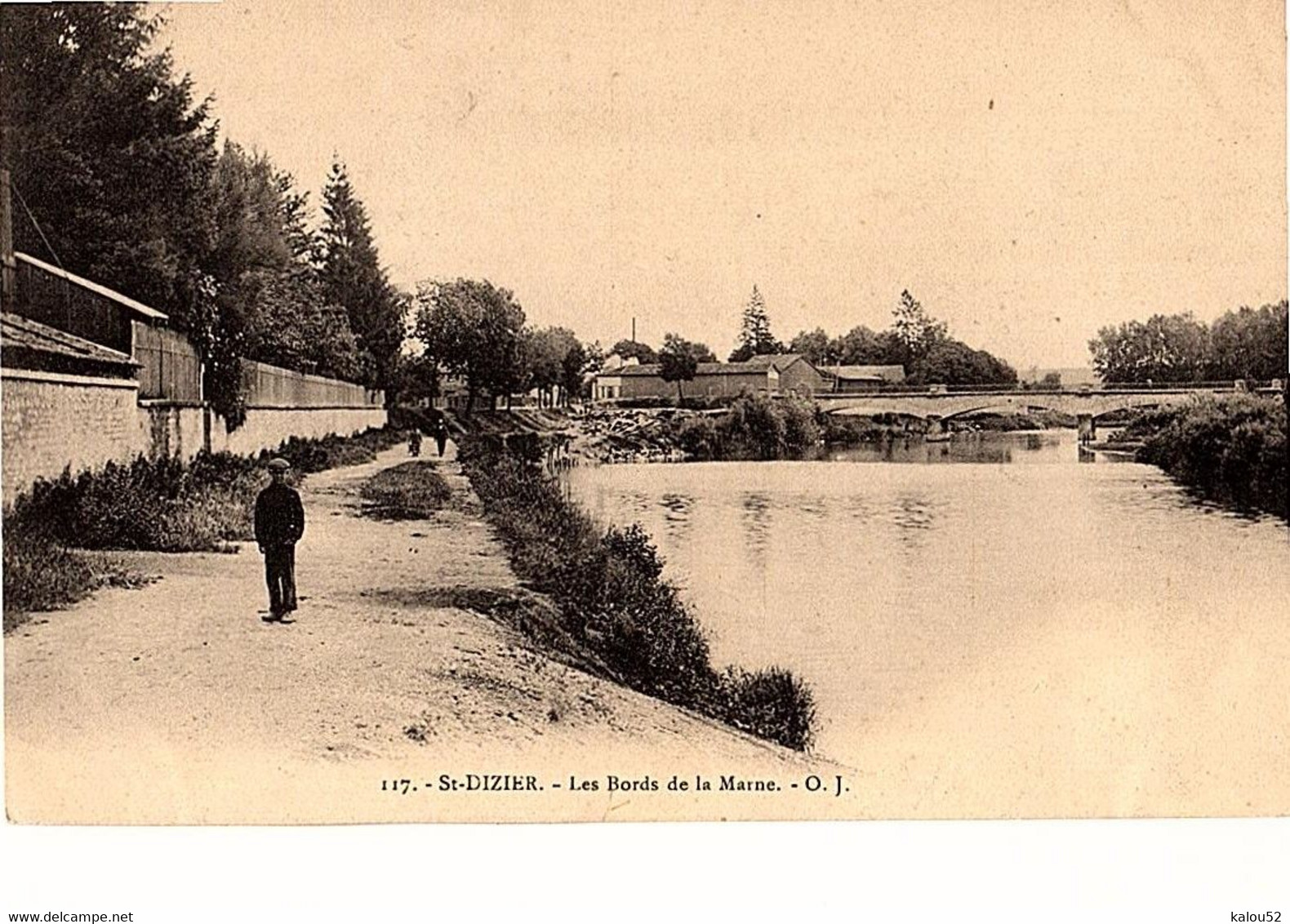 Saint Dizier  :  Les Bords De Marne  Et Le Pont De Vergy  Ou Le Pont Neuf - Saint Dizier