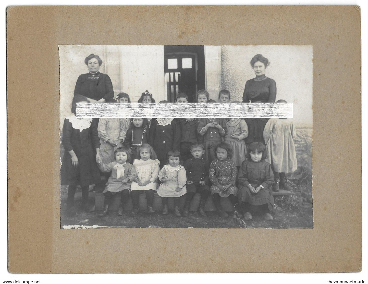 1913 CHAPOIS - PHOTO DE CLASSE GARCONS ET FILLES - JURA - Anonyme Personen