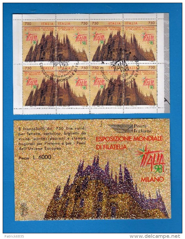 (Fr) Italia ° -  1996 - Esposizione Mondiale  Di Filatelia. Libretto L.17 TIMBRATO,Milano Fiera. - Cuadernillos