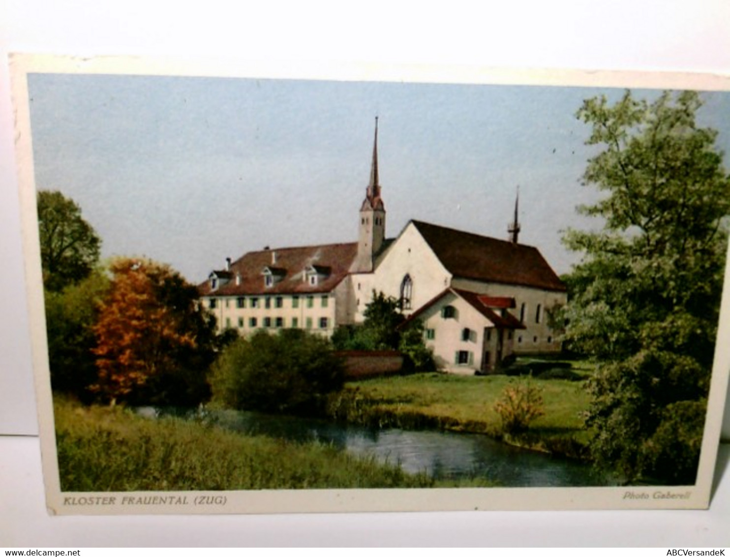 Kloster Frauenthal. Zug. Schweiz. Alte Ansichtskarte / Postkarte Farbig, Ungel. Alter O. A. Blick über Bach Zu - Thal