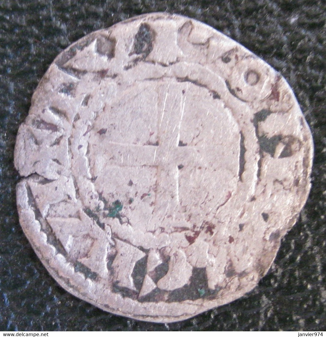 Abbaye De Saint-Martin De Tours, Denier Anonyme (1100-1200), En Argent - Tourraine