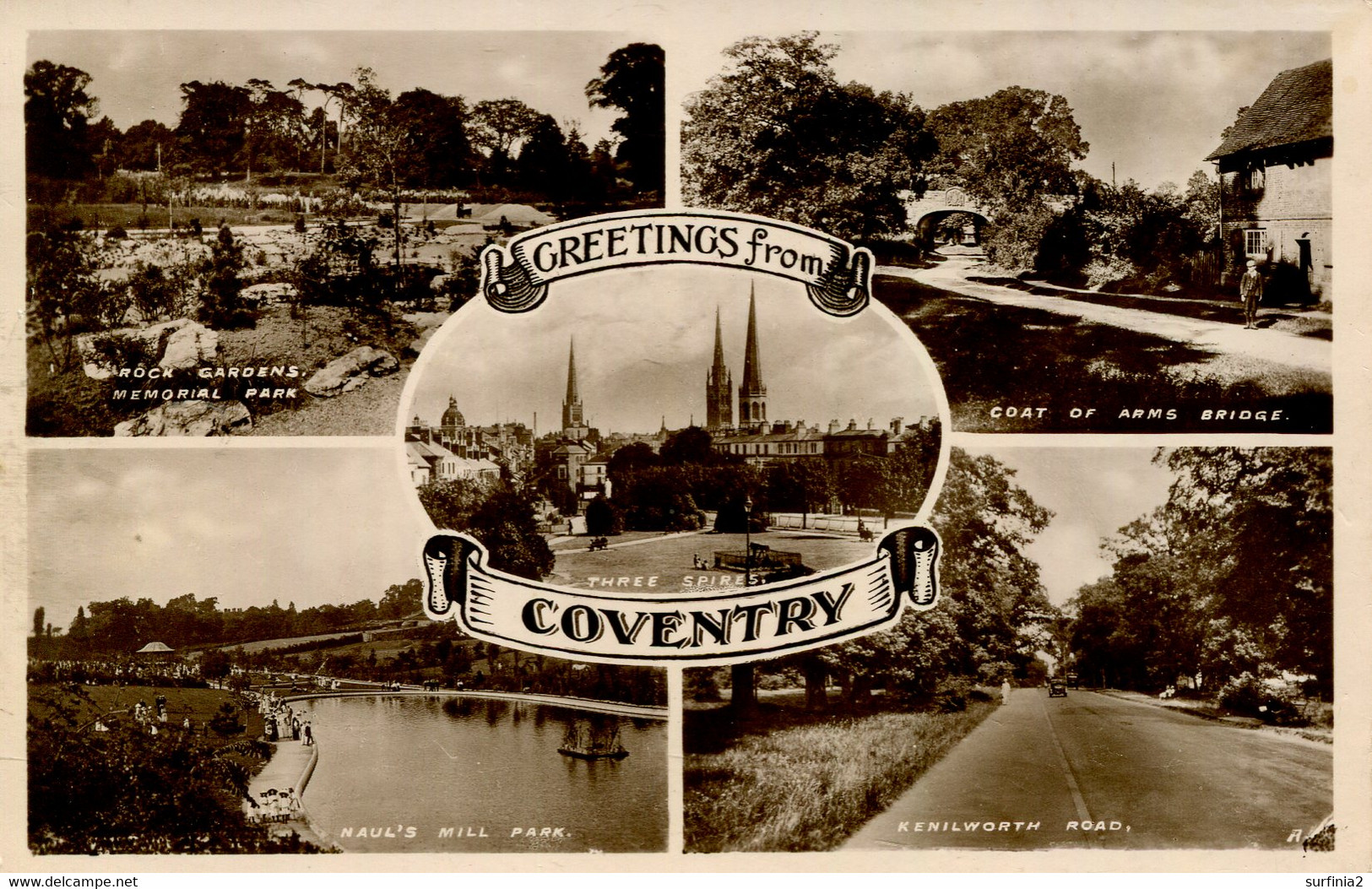 WARKS - COVENTRY - 5 RP VIEWS Wa312 - Coventry