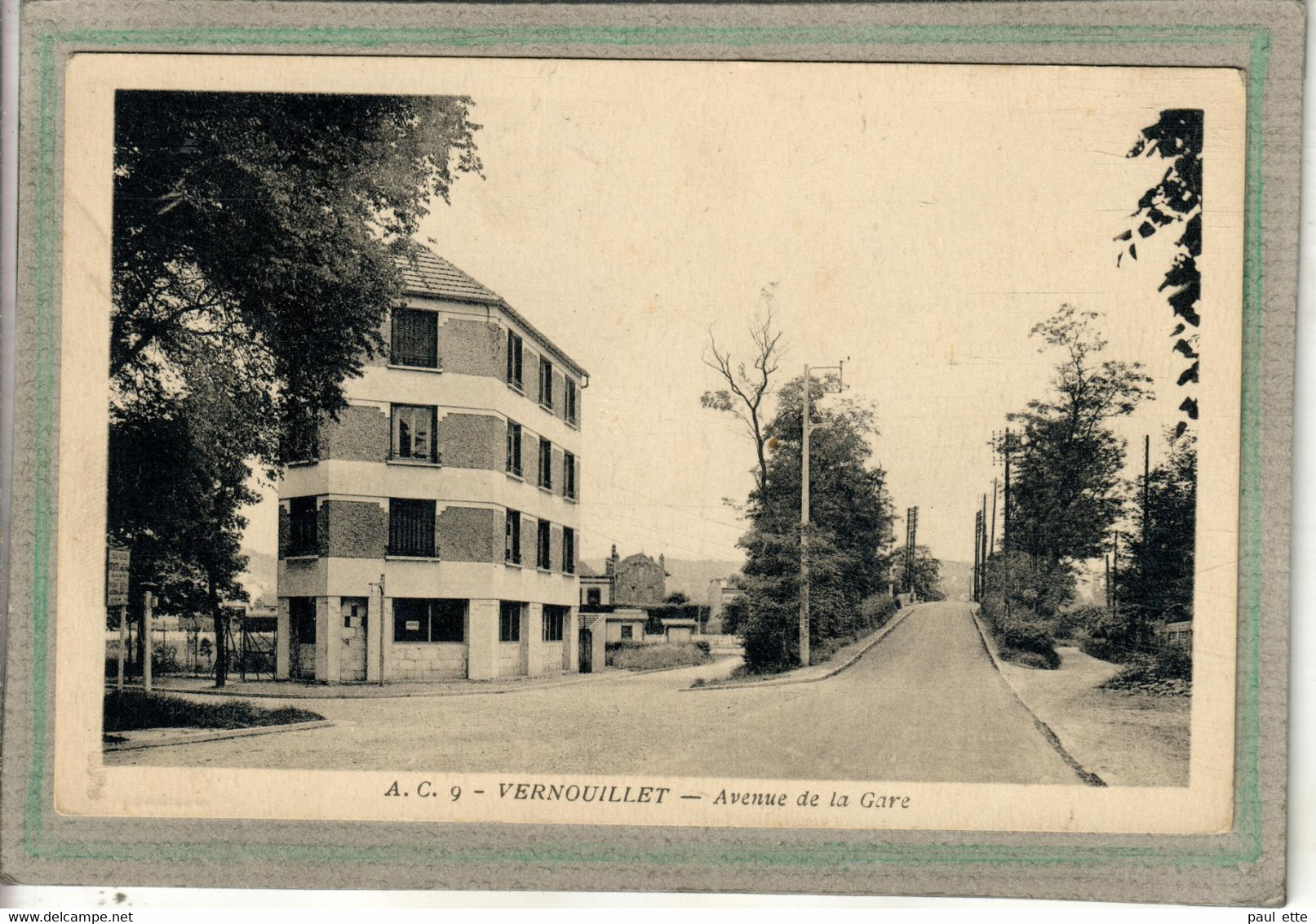 CPA - (78) VERNOUILLET - Aspect De L'avenue De La Gare En 1937 - Vernouillet