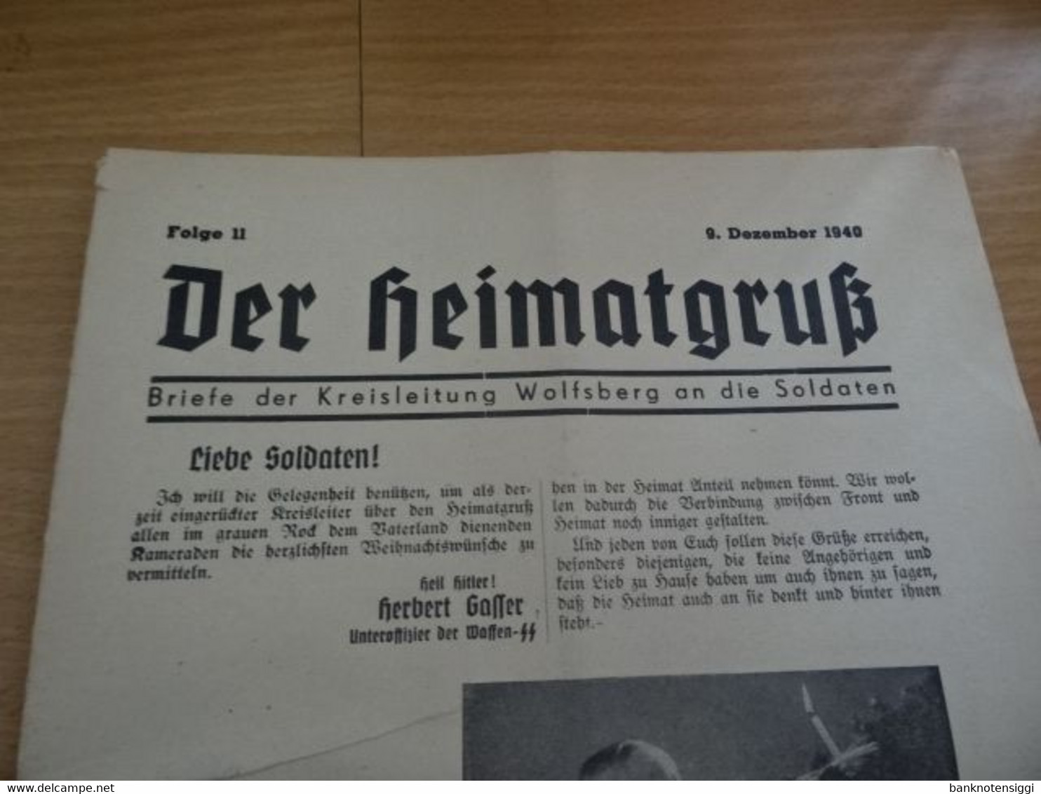 1 Zeitung "Der Heimatgruß" Kreisleitung  Wolfsberg 1940