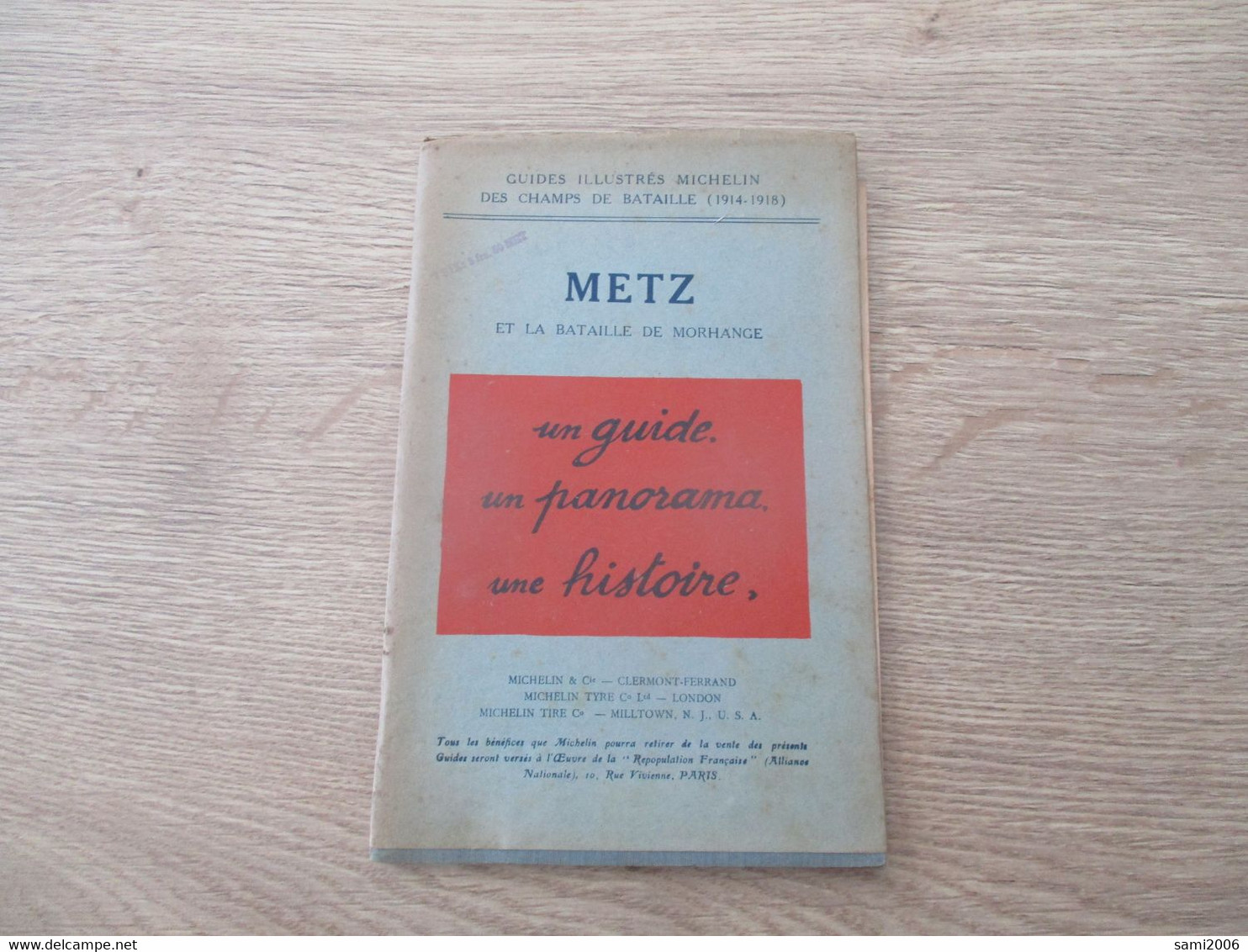 GUIDE ILLUSTRE MICHELIN CHAMPS DE BATAILLE ( 1914-18 ) 57 METZ BATAILLE DE MORHANGE - Michelin (guides)
