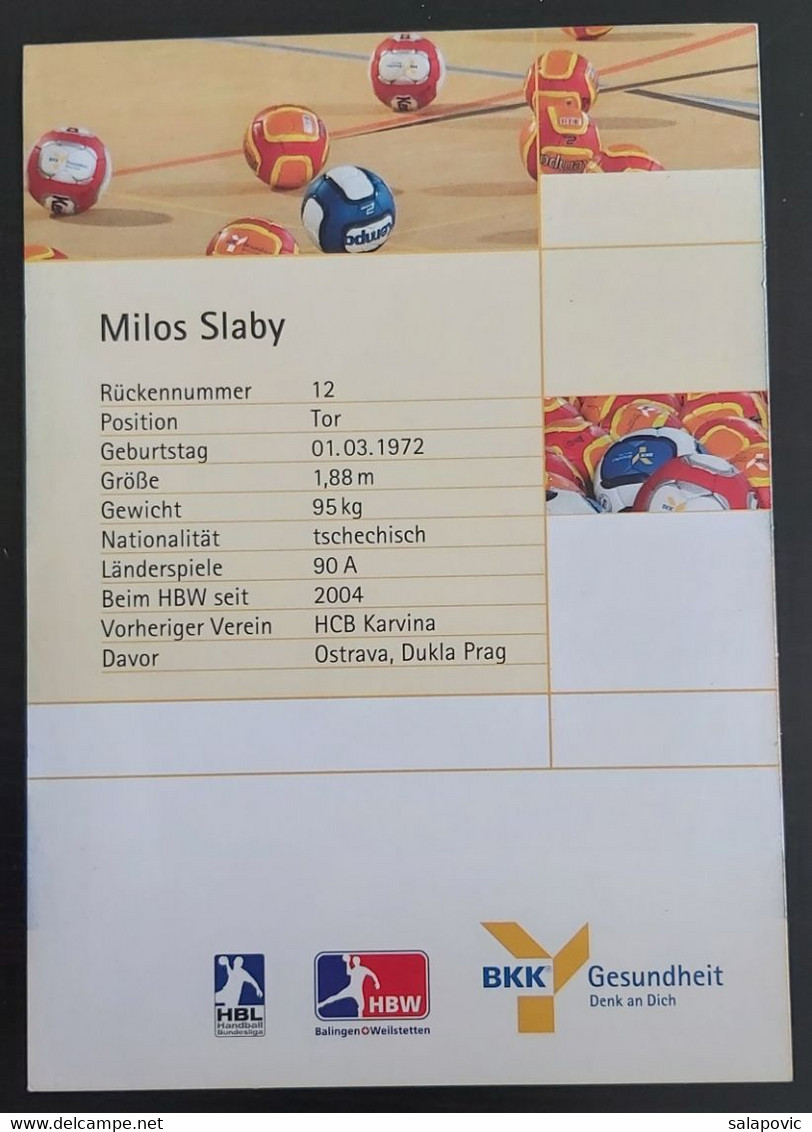 Milos Slaby  HBW Balingen-Weilstetten Handball Club   SL-2 - Pallamano