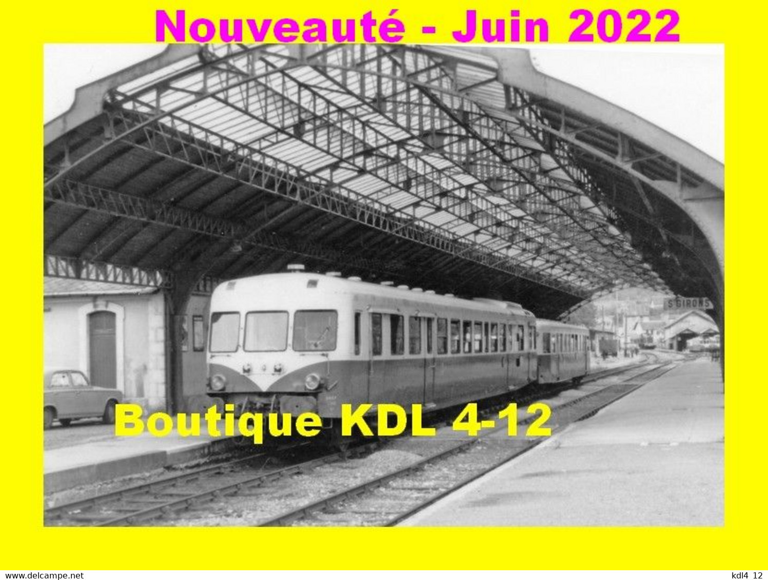 AL 824 - Autorail X 2833 En Gare -SAINT-GIRONS - Ariège - SNCF - Trains