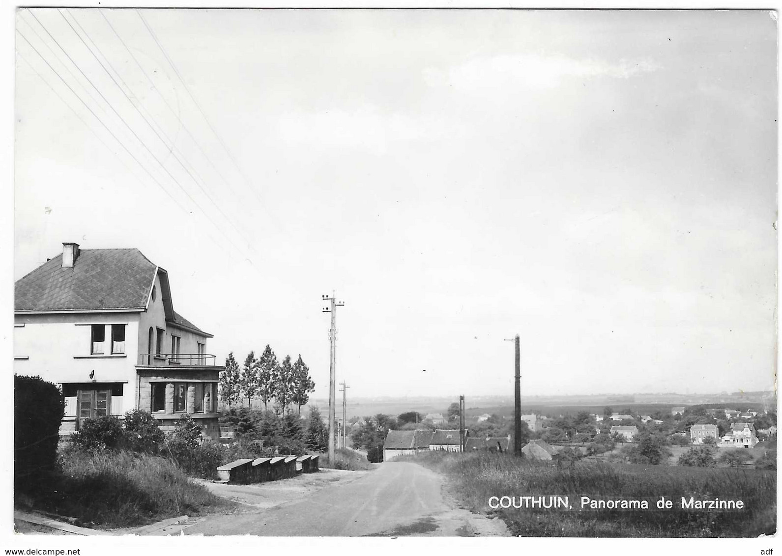 CPSM COUTHUIN, PANORAMA DE MARZINNE, HERON, BELGIQUE - Héron