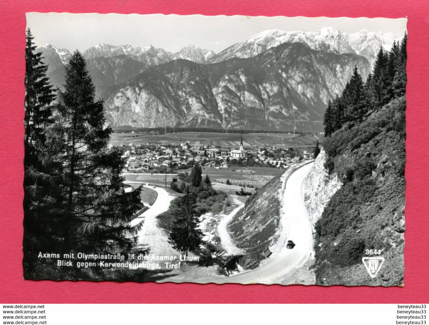 CPSM (Ref : BB 252) Axams Mit Olympiastraße In Die Axamer Lizum Blick Gegen Karwendelgebirge Tirol(AUTRICHE) - Steinach Am Brenner