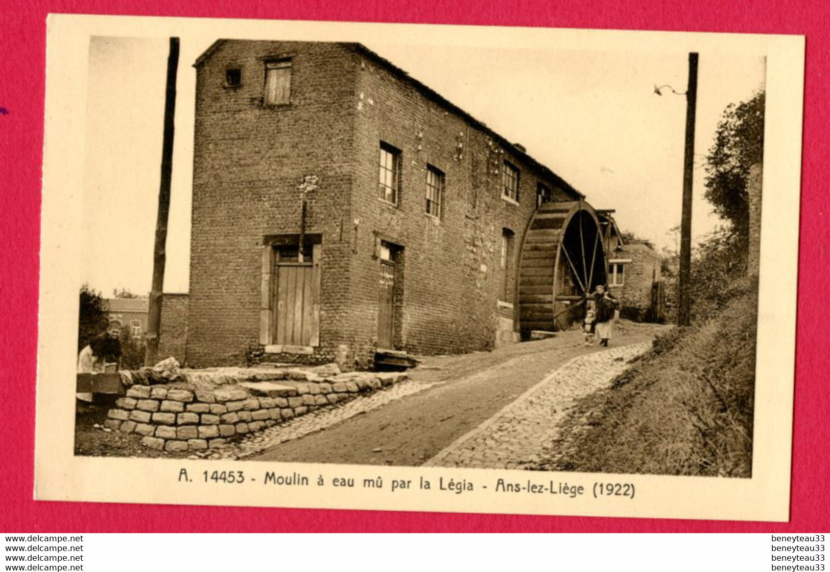 CPA (Ref : BB 254) Moulin à Eau Mû Par La Légia - Ans-lez-Liège (BELGIQUE) (animée Roue à Eau) - Ans